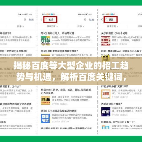 揭秘百度等大型企业的招工趋势与机遇，解析百度关键词，洞悉求职新动向
