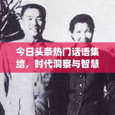 今日头条热门话语集结，时代洞察与智慧言辞汇聚