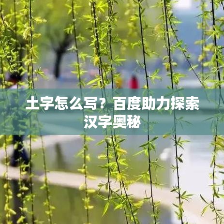 土字怎么写？百度助力探索汉字奥秘