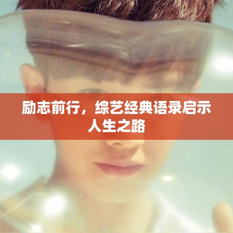 励志前行，综艺经典语录启示人生之路