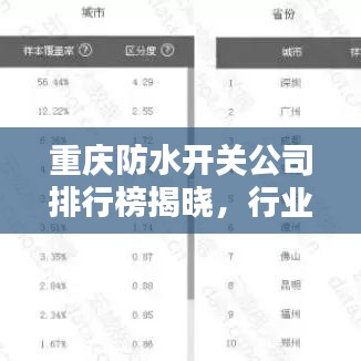 重庆防水开关公司排行榜揭晓，行业佼佼者一网打尽！