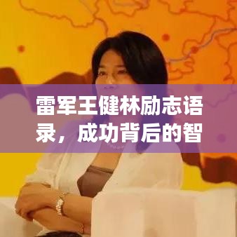 雷军王健林励志语录，成功背后的智慧与勇气之道