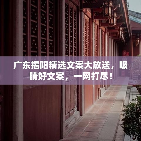 广东揭阳精选文案大放送，吸睛好文案，一网打尽！