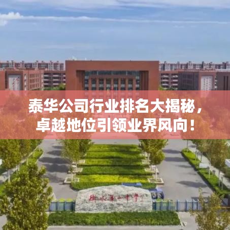 泰华公司行业排名大揭秘，卓越地位引领业界风向！