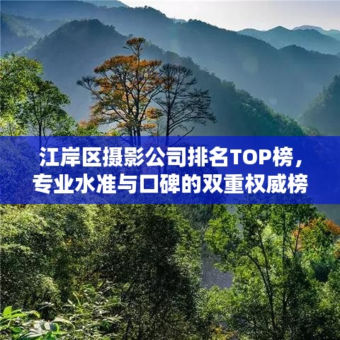 江岸区摄影公司排名TOP榜，专业水准与口碑的双重权威榜单