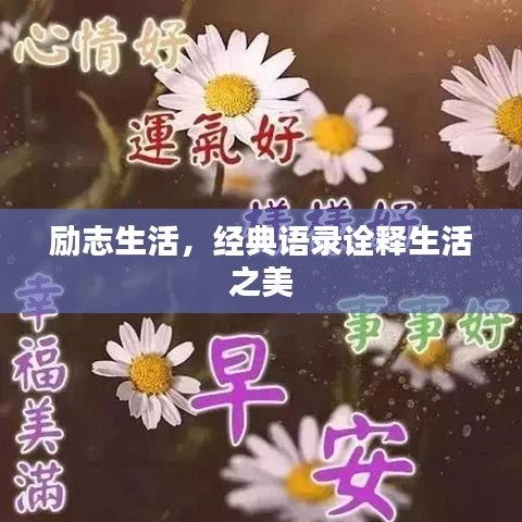 励志生活，经典语录诠释生活之美