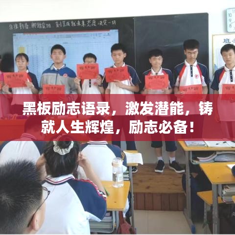 黑板励志语录，激发潜能，铸就人生辉煌，励志必备！