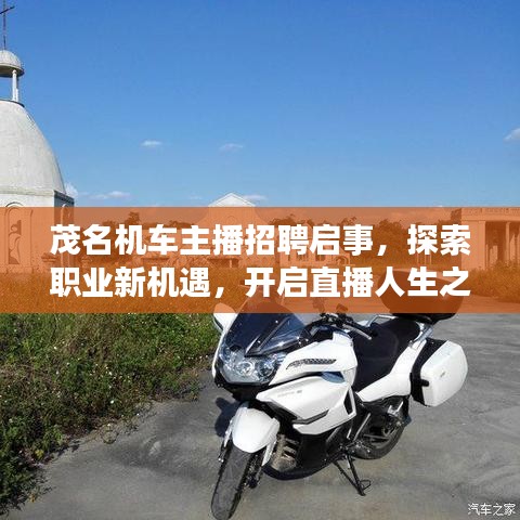 茂名机车主播招聘启事，探索职业新机遇，开启直播人生之路