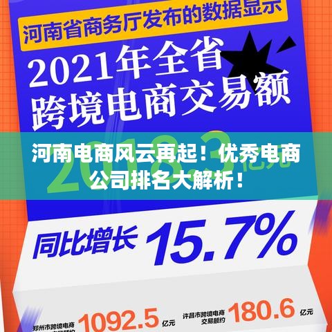 河南电商风云再起！优秀电商公司排名大解析！