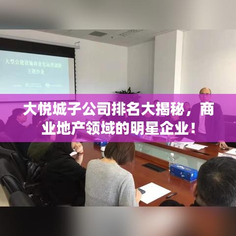 大悦城子公司排名大揭秘，商业地产领域的明星企业！